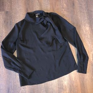 Forever 21 dressy black blouse size small